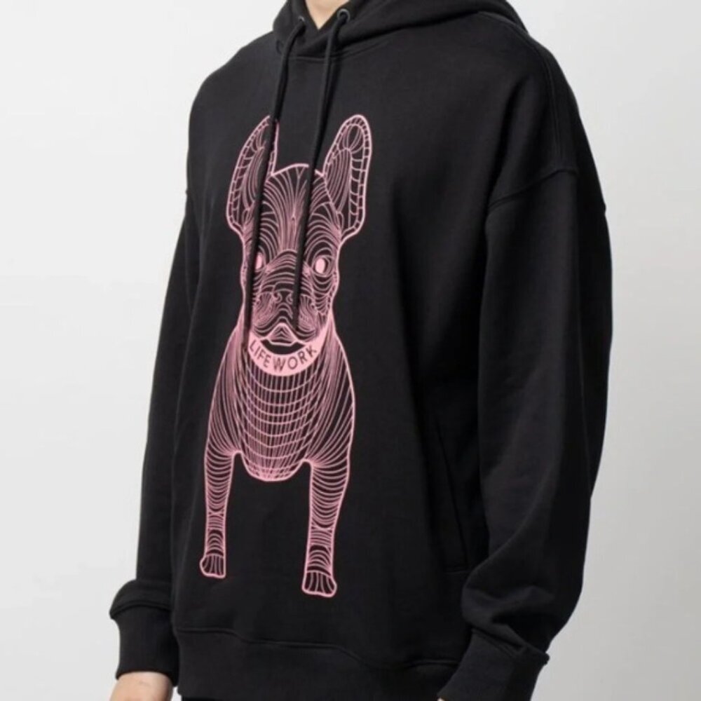 Como basic store life work French bulldog crewneck